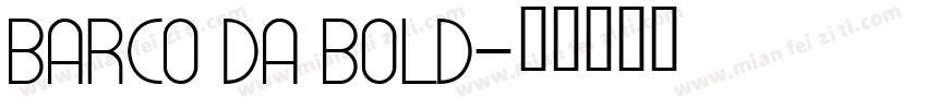 BARCO DA Bold字体转换
